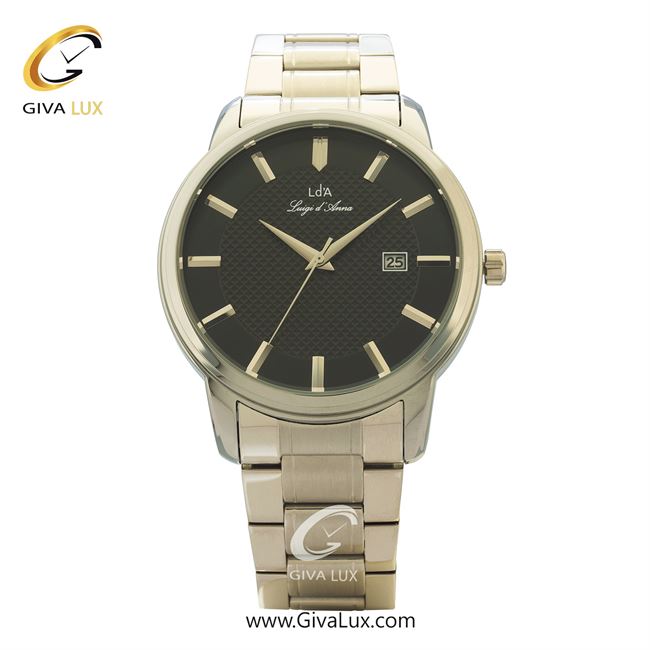 ساعت مچی اورجینال مردانه LdA نقره ای | نقره ای| مشکی| کد رفرنس 2416